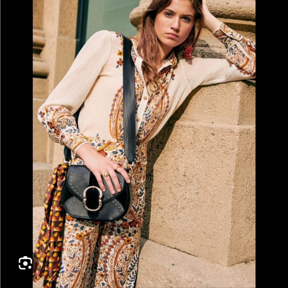 Sezane BAPTISTO Multicolor Floral Trousers Imprimé Western Boheme new with tags